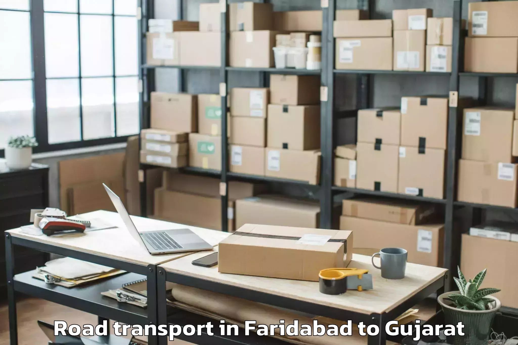 Faridabad to Nirma University Ahmedabad Road Transport